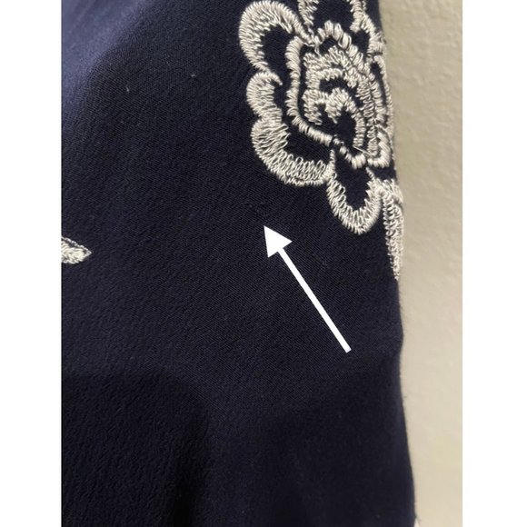 SAGE AND SADIE Scarlett Navy Blue Mini Dress - Picture 8 of 10